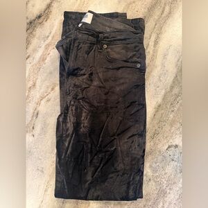 Agolde Black Velvet Pants. Size 28